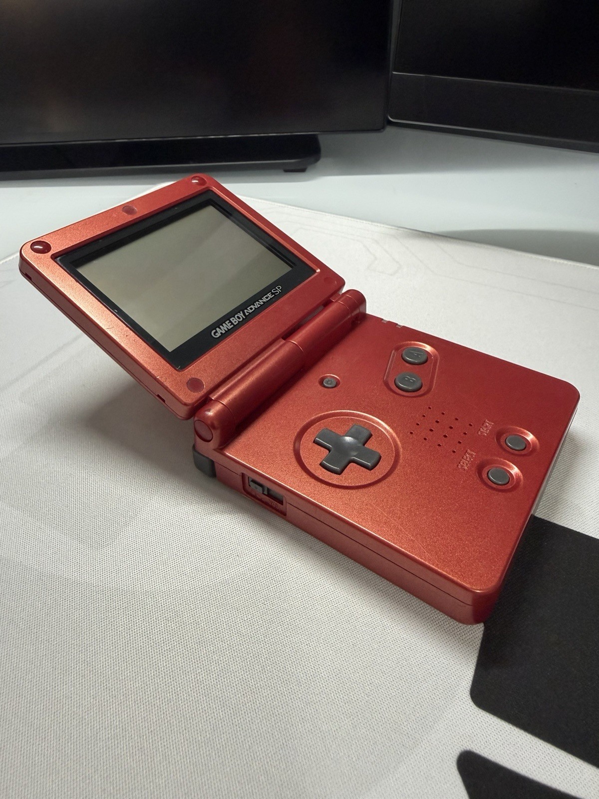 EXCELLENT Condition Flame Red Nintendo Game Boy Advance SP AGS-001