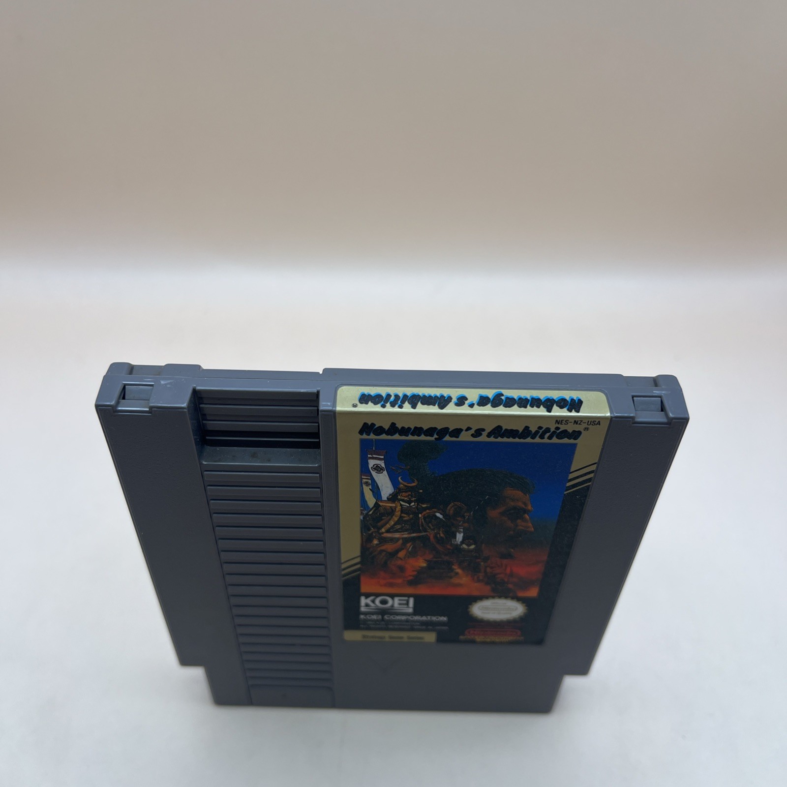 NINTENDO NES GAME NOBUNAGAS AMBITION CARTRIDGE RARE CART KOEI CORPORATION
