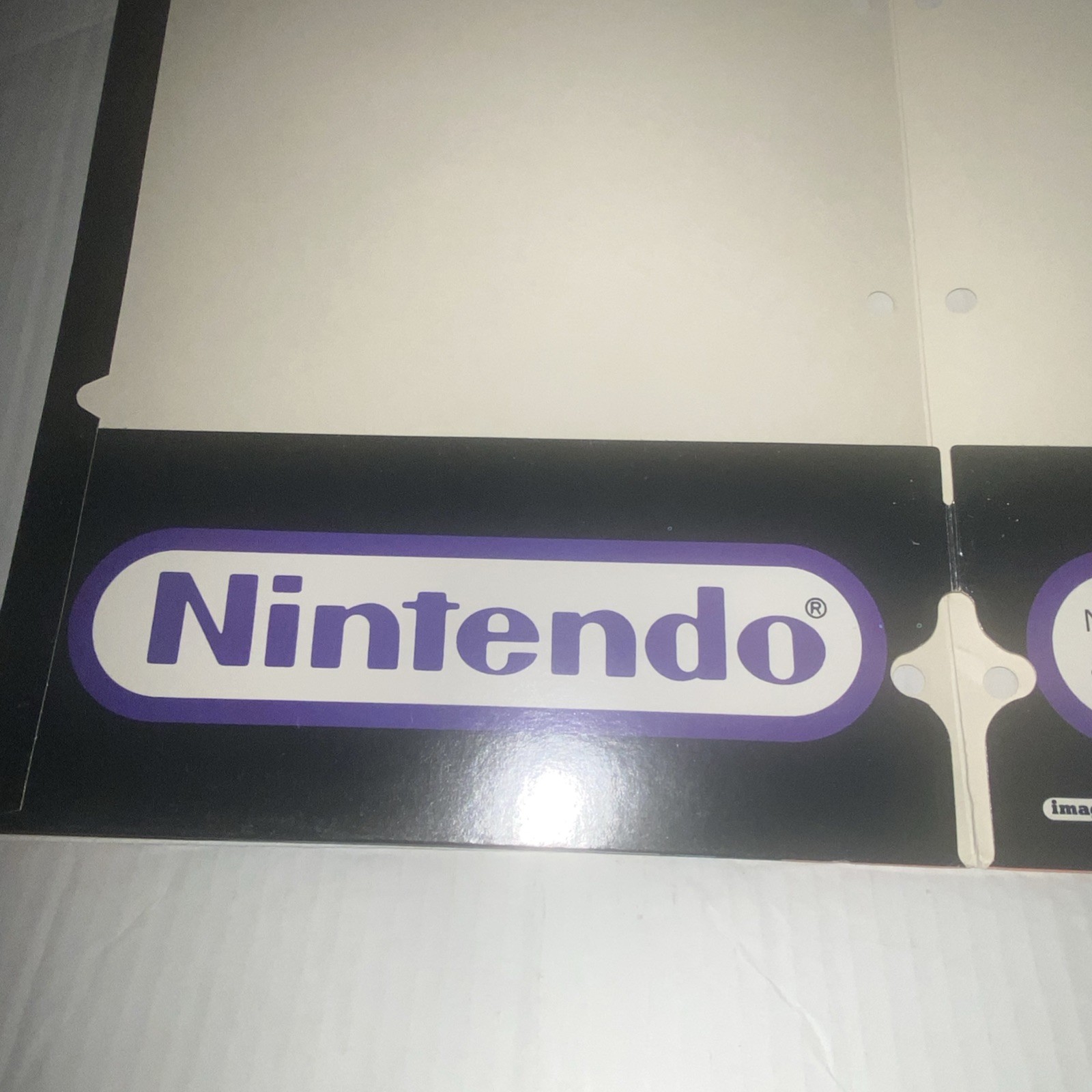 Vintage Nintendo Power 3 Hole School Pocket Folder Super Mario 1988 New