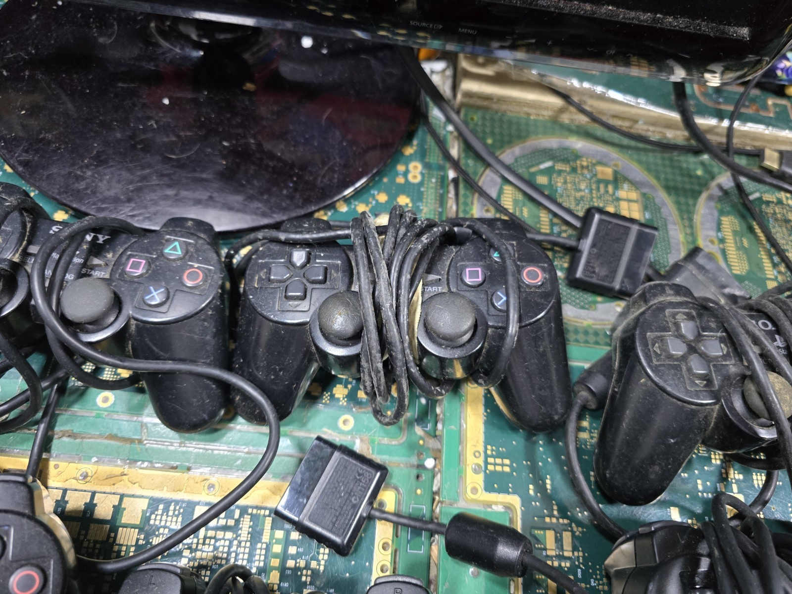 Sony PS2 Original DEFECTIVE DONOR EXACT LOT #3-Controller-CRUDE-DIRT-RUST-PARTS