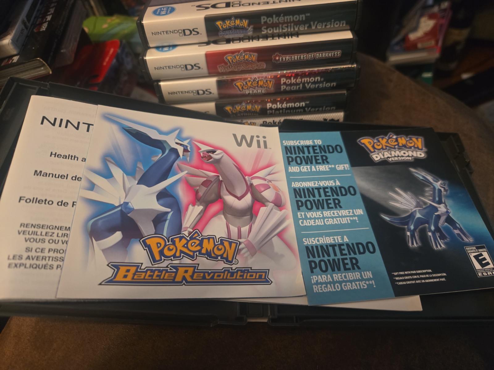 Nintendo DS Pokémon Diamond CASE, NO MANUAL has INSERTS ONLY Authentic (2007)