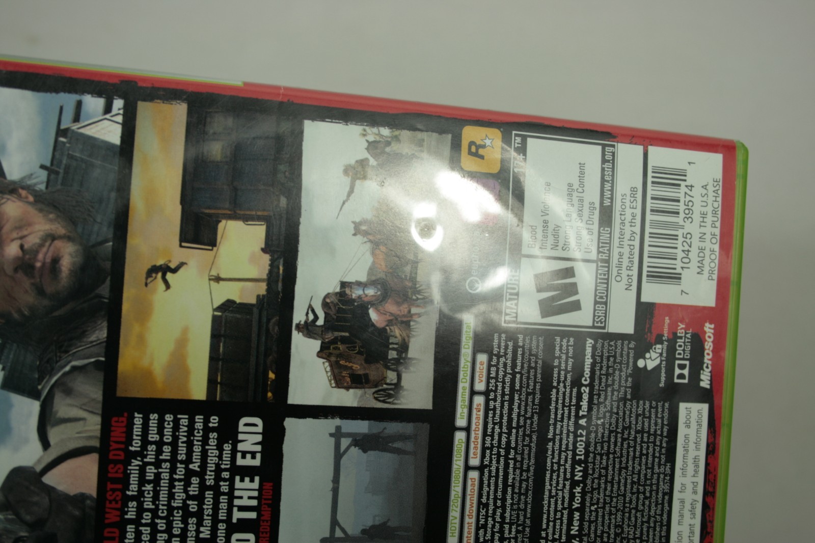 Red Dead Redemption Xbox 360 CIB Platinum Hits Microsoft 2010 Complete with Map