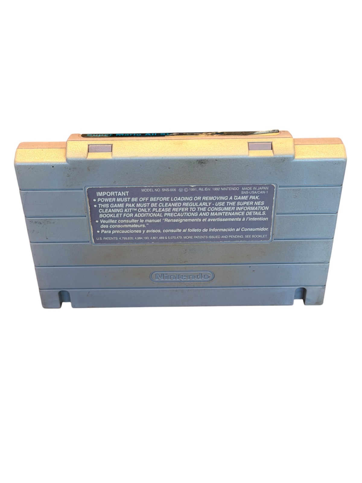 Super Mario All-Stars (Super Nintendo, 1993) Genuine OEM Authentic