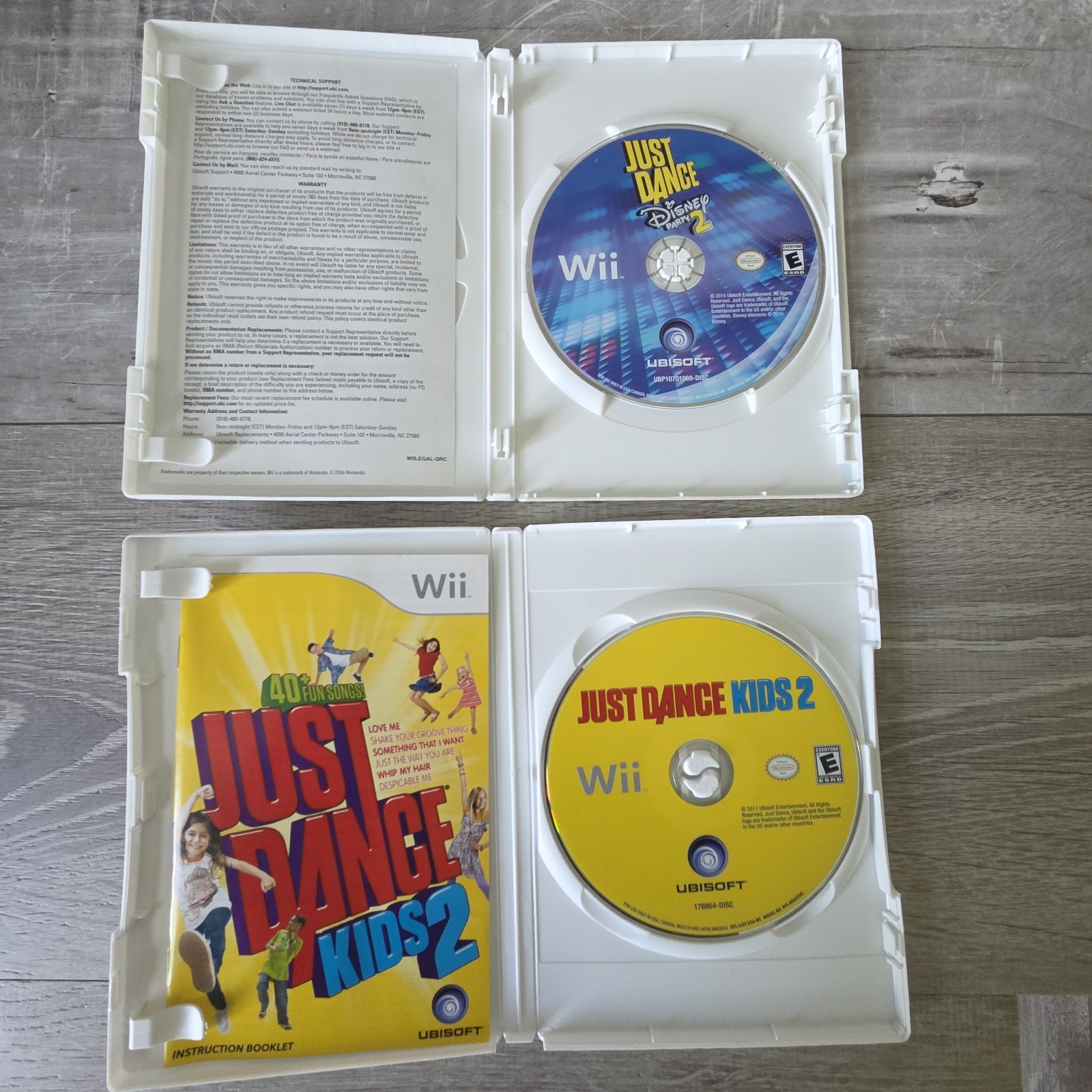 Nintendo Wii Just Dance Lot 9 Games 1 2 3 4 2015 Country Kids Disney Party