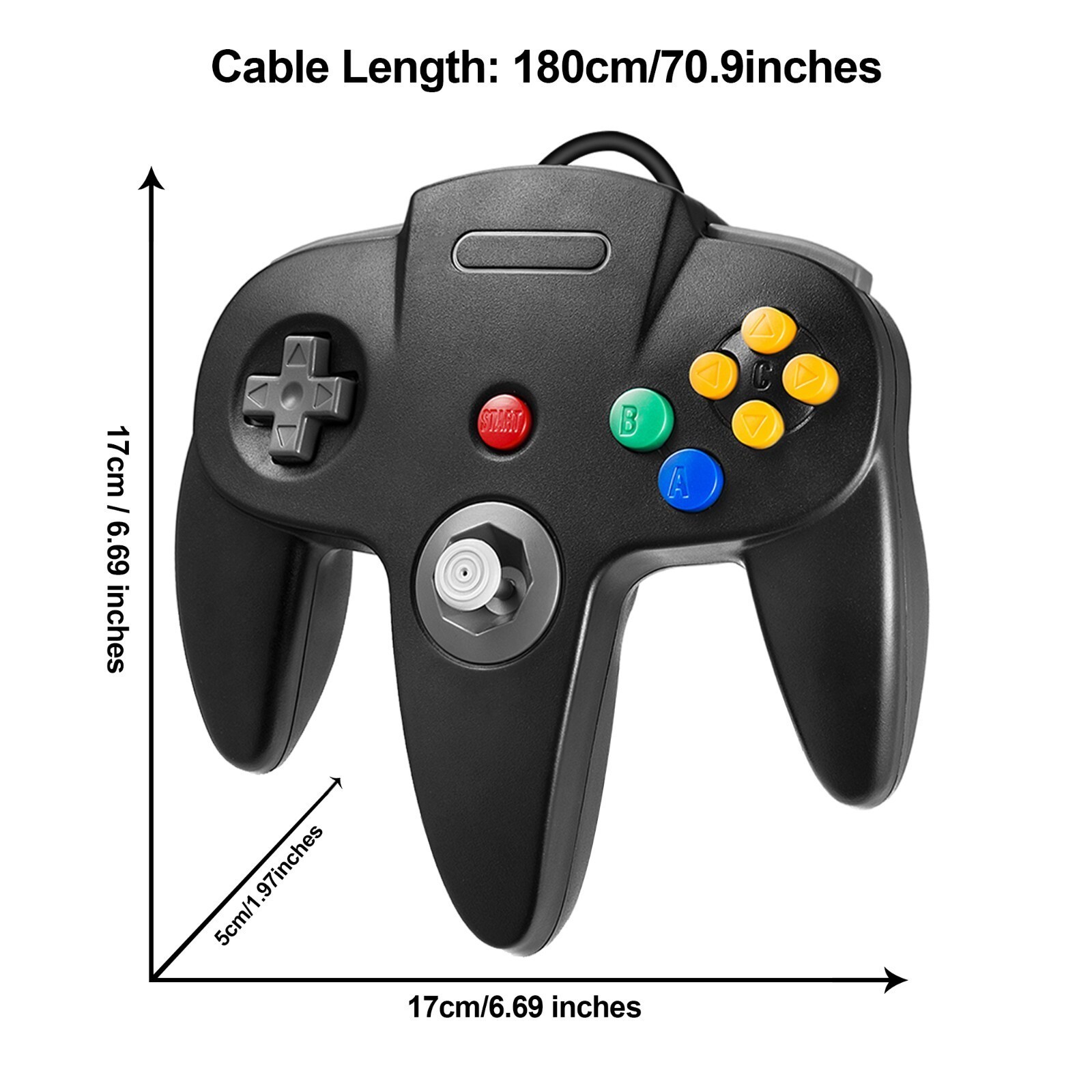 N64 Controller Video Game Gamepad Joystick Joypad Wired For Nintendo 64 Console