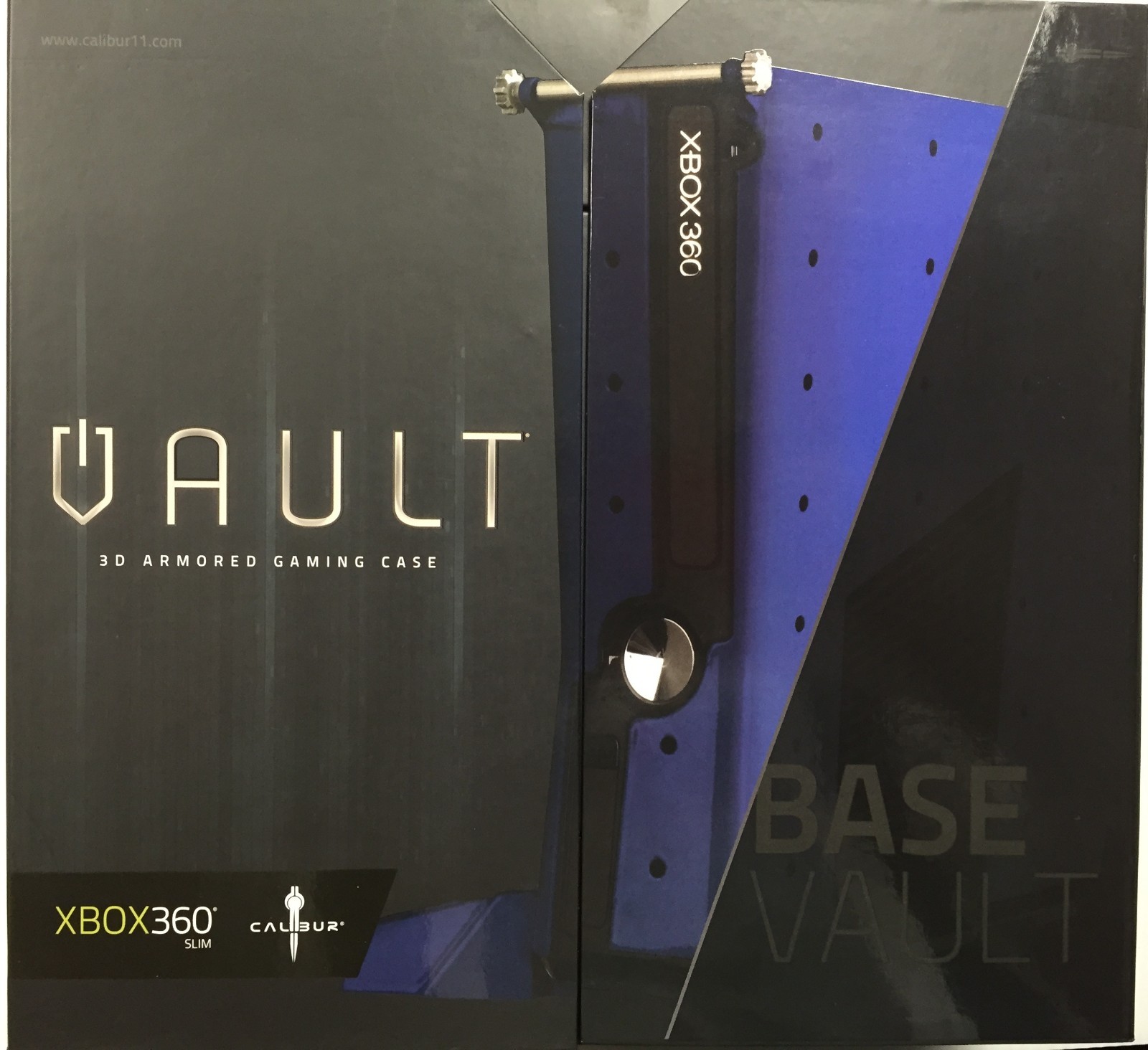 Calibur11 Licensed Vault : XBox360 Case Base Model Urban Blue – Brand New
