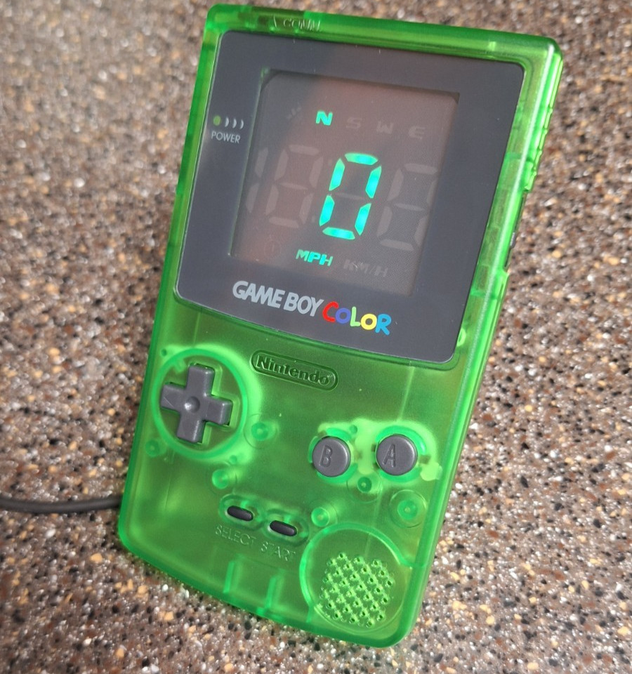 Custom Game Boy Speedometer – GPS-Tracked, USB-Powered | JDM TUNER MUST HAVE |