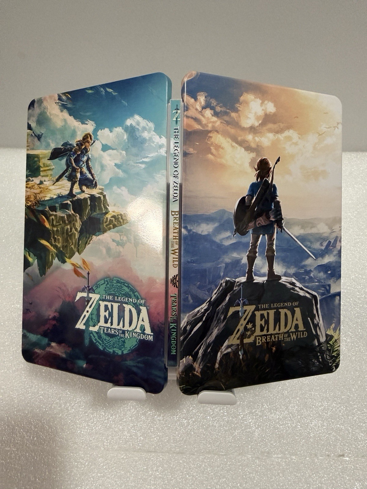 The Legend of Zelda: BOTW+TOTK CUSTOM Steelbook 2 X Slots Case Switch (NO GAME)