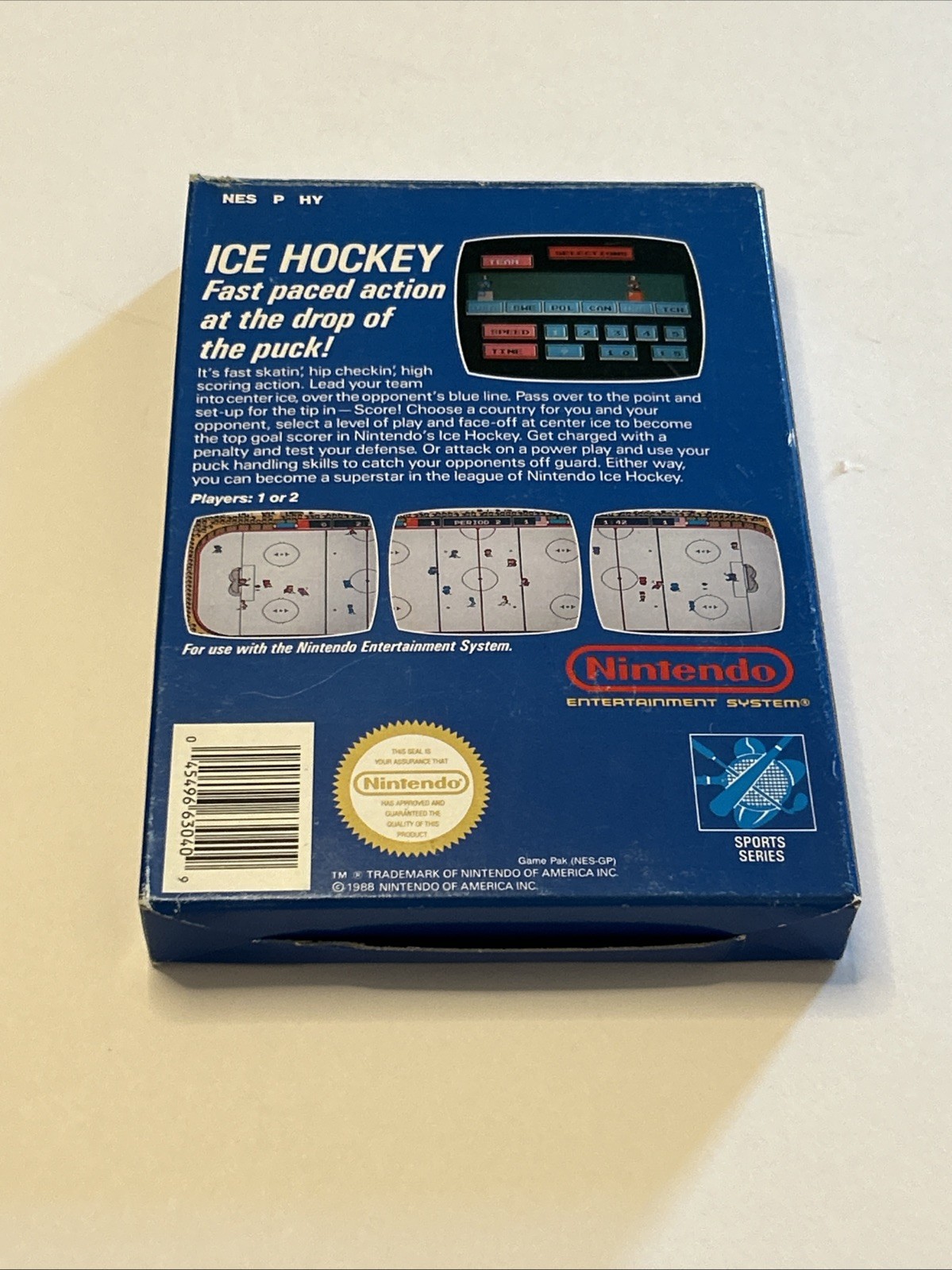 Ice Hockey – Nintendo NES (1988) – Complete in Box (CIB)