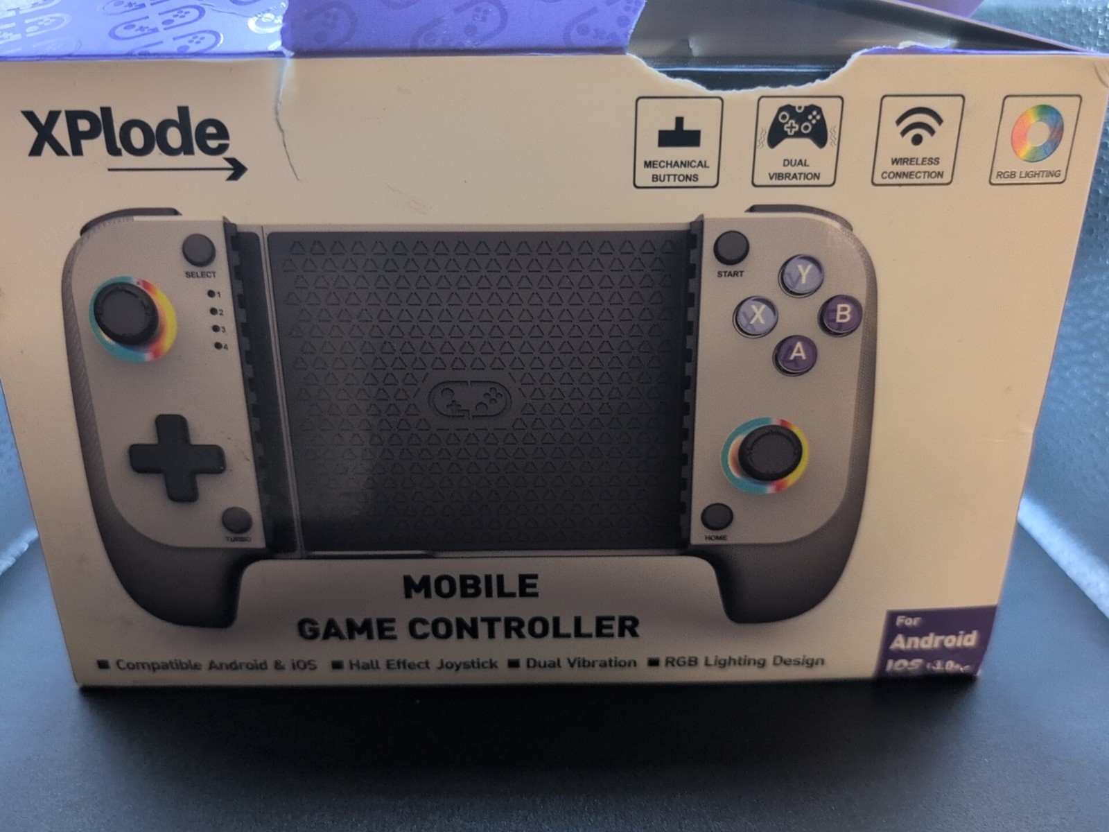 XPlode Type-C Mobile Gaming Controller for Android and iPhone NEW open box