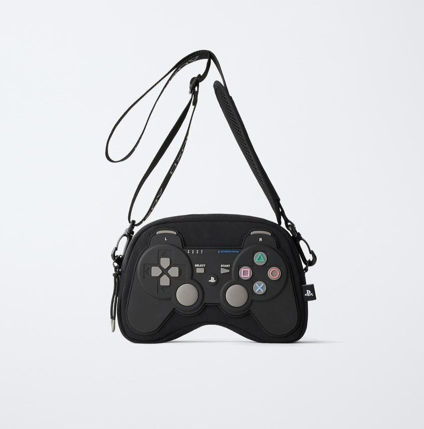 ZARA Sony PlayStation Controller Style Crossbody Bag NEW 2026 JAPAN 12 x 21 x 6