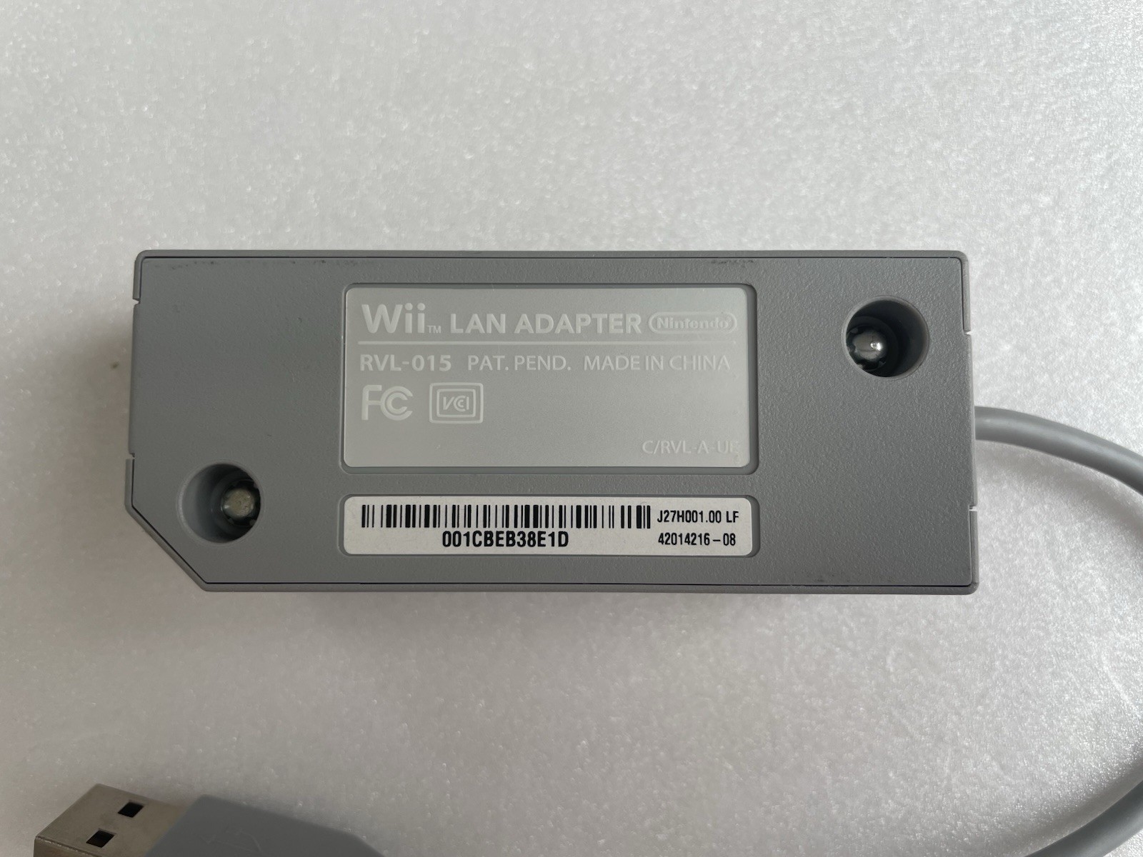 Nintendo WiiU LAN Adapter RVL-015 – Japan Used – Tested / Clean Condition