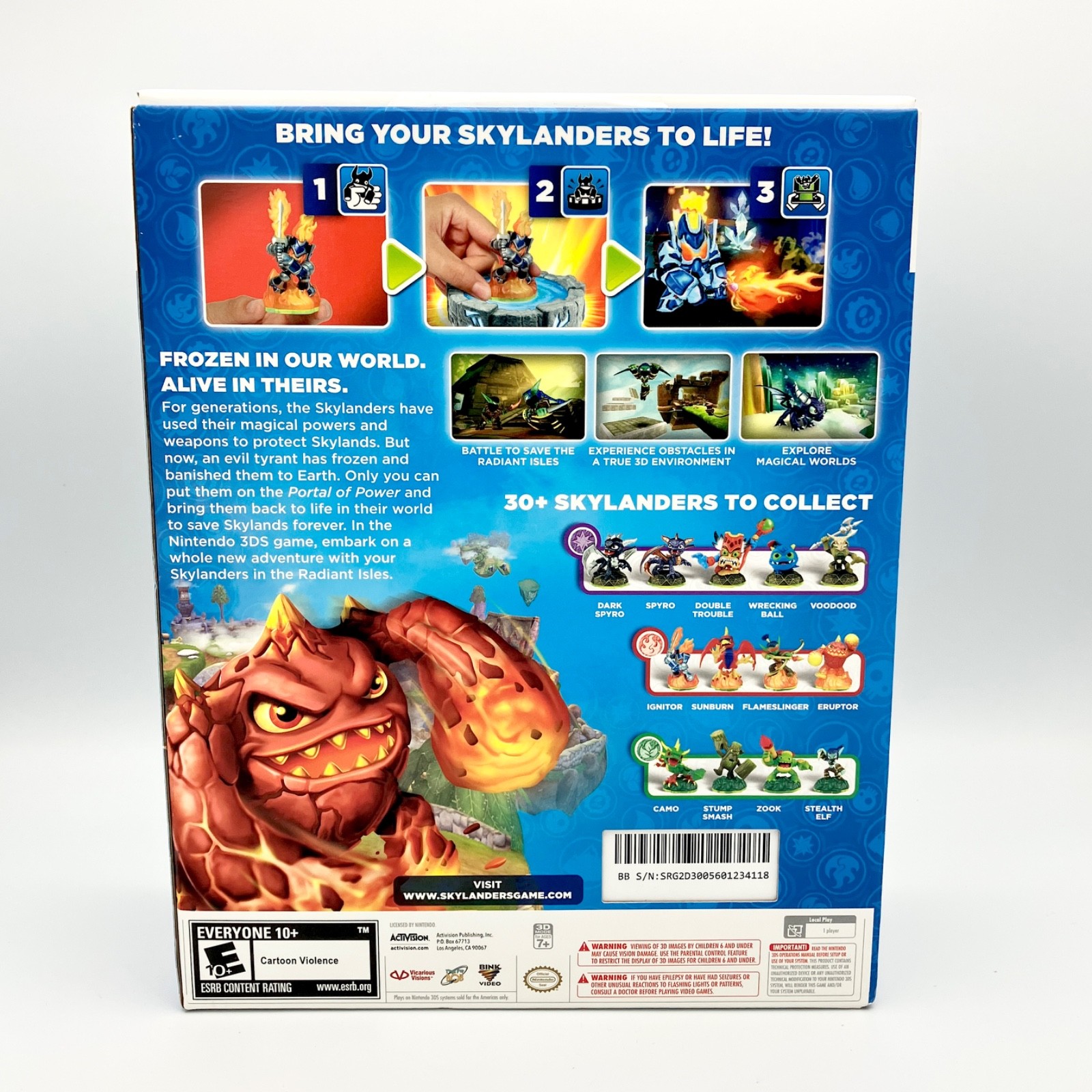 Skylanders Spyros Adventure Nintendo 3DS Starter Pack Dark Spyro Stealth Elf NEW