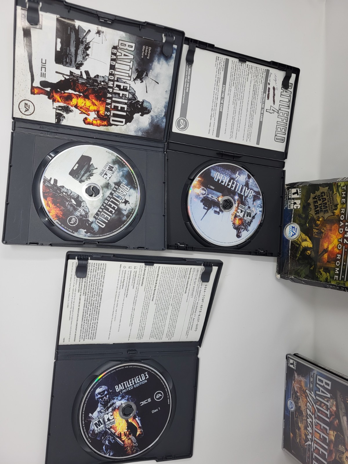 Battlefield PC Game Lot (5) – Bad Company 2, BF3 Limited Edition, BF4, Vietnam