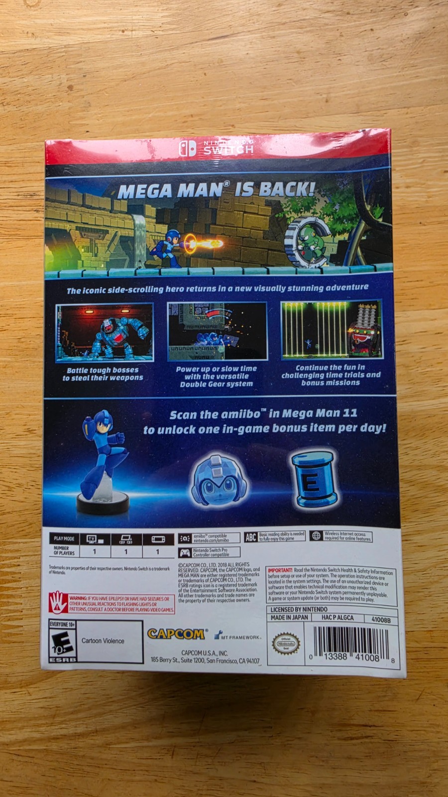 Mega Man 11 Amiibo Edition (Brand NEW, Sealed, GameStop-Exclusive )