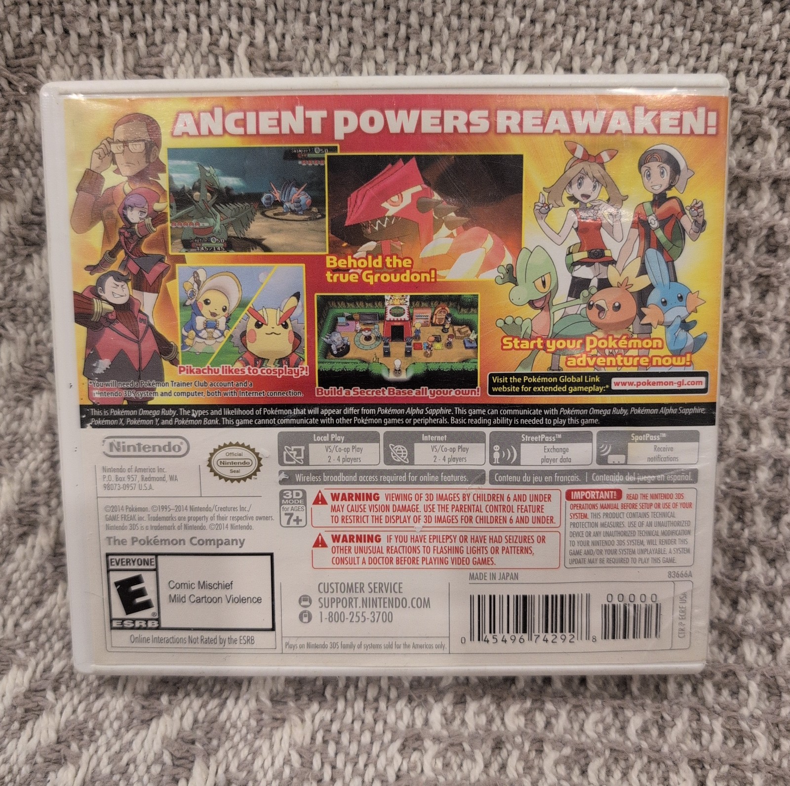 Pokemon Omega Ruby Case Only Nintendo 3DS No Game No Inserts