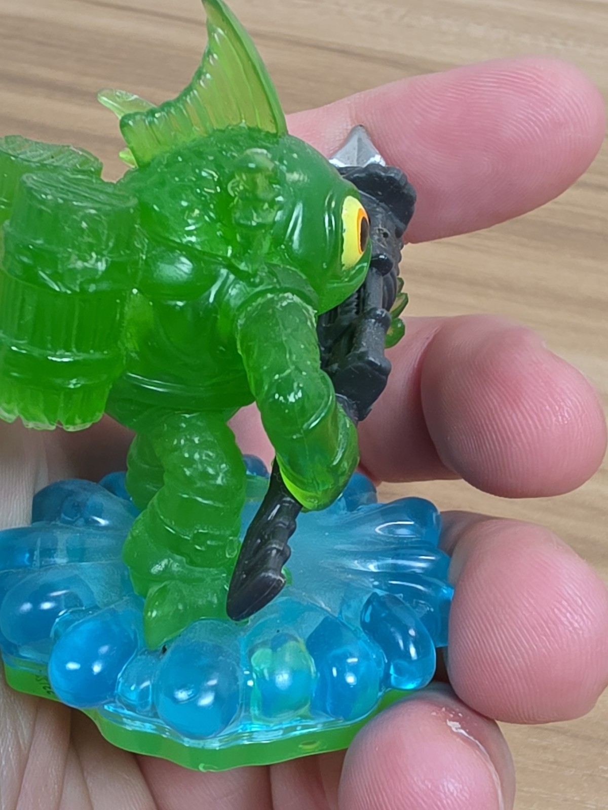 Clear Green Gill Grunt Skylanders Spyros Adventure Imaginators
