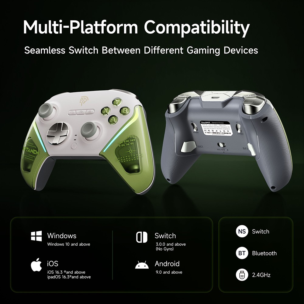 RGB Controller Wireless Gamepad For Pc
