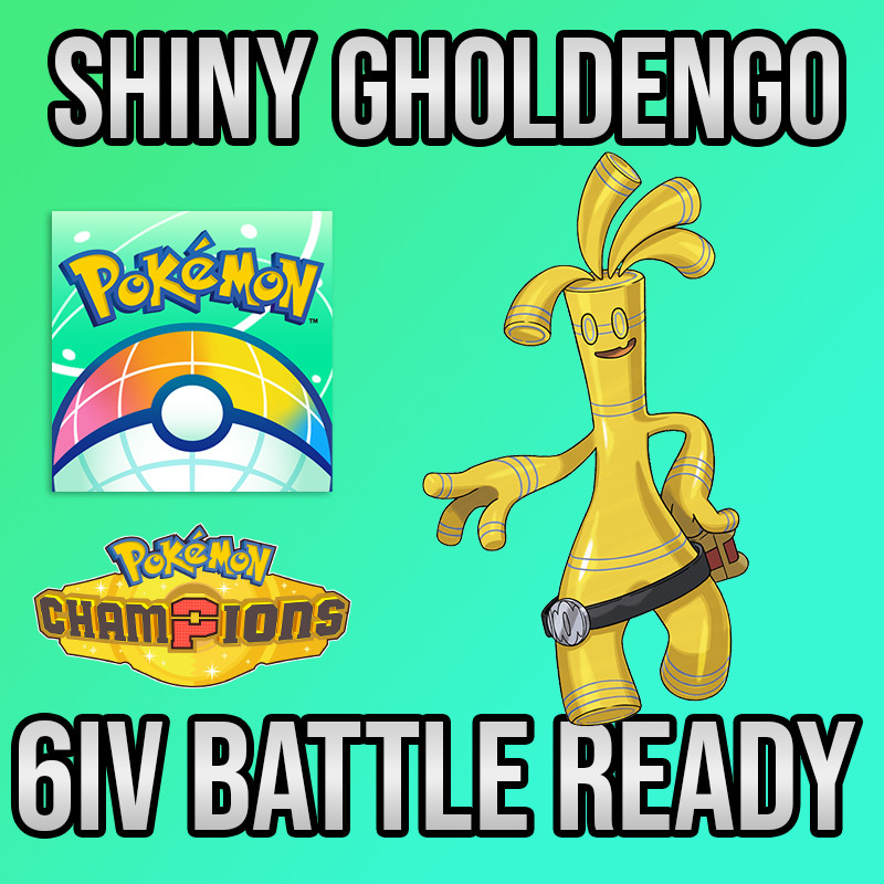 ✨6IV SHINY Gholdengo + EVS🚀 POKEMON HOME✨Champions✨Online delivery⚡