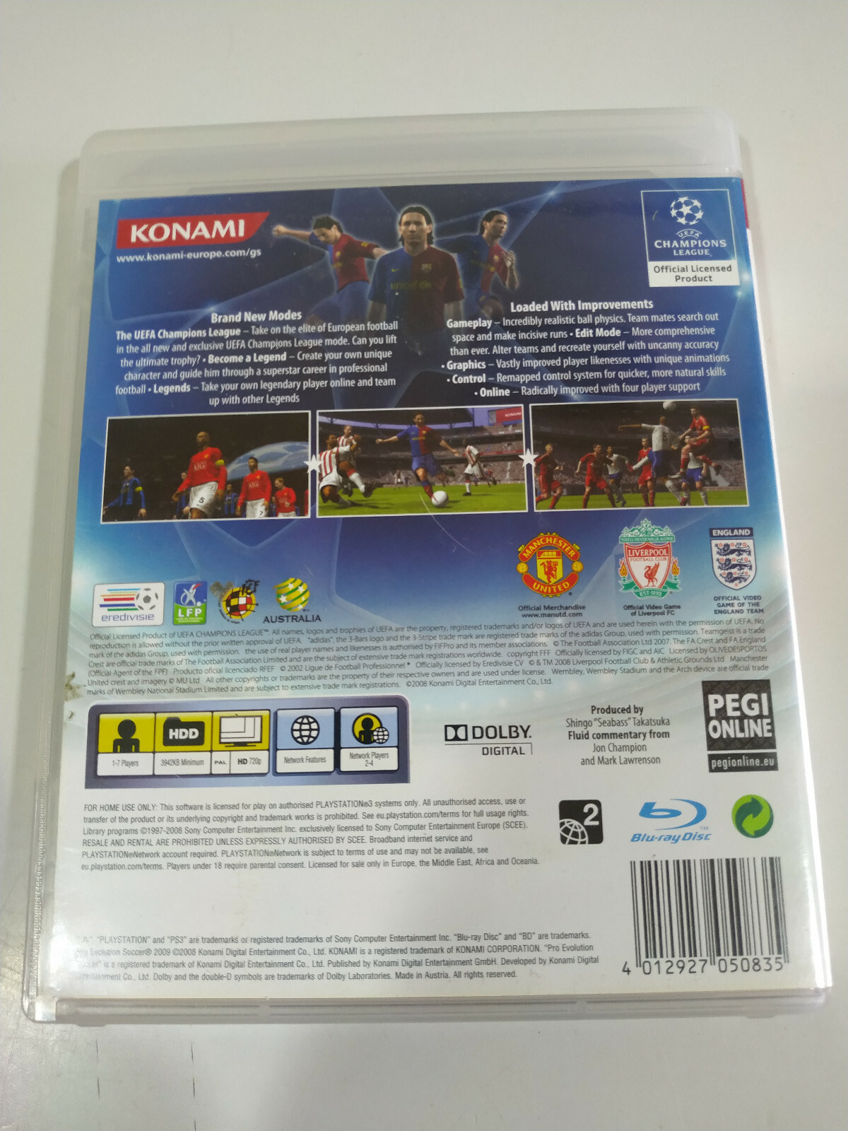 Pes 2009 Pro Evolution Soccer Messi – Game PlayStation 3 PS3 Sony Spain – 2T