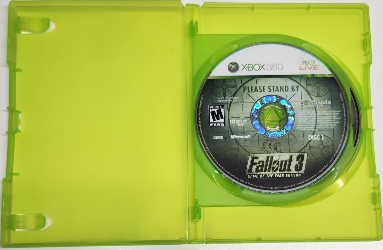 FallOut 3 (2008) & FallOut New Vegas (2012) Lot of 2 (Microsoft XBox) Tested
