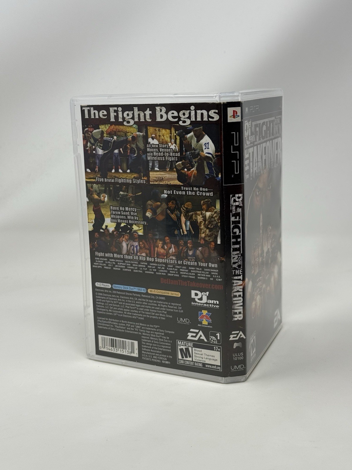 Def Jam Fight for NY The Takeover PlayStation Portable PSP Complete CIB Tested