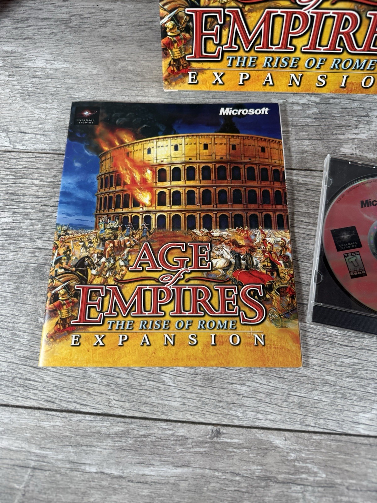 Age Of Empires BIG BOX & Rise Of Rome Expansion Pack Microsoft PC Windows 95