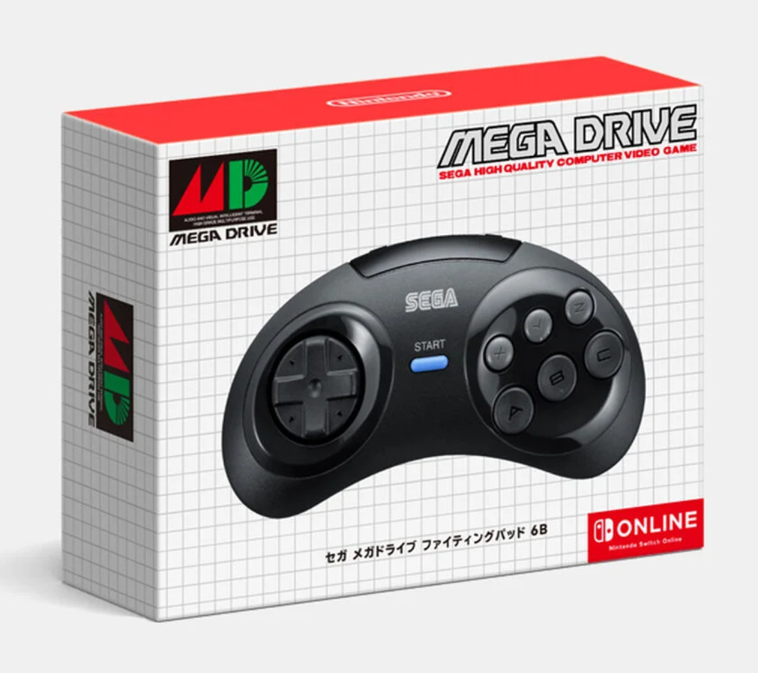 SEGA Mega Drive Fighting Pad 6B Controller Nintendo Switch Online Free Shipping