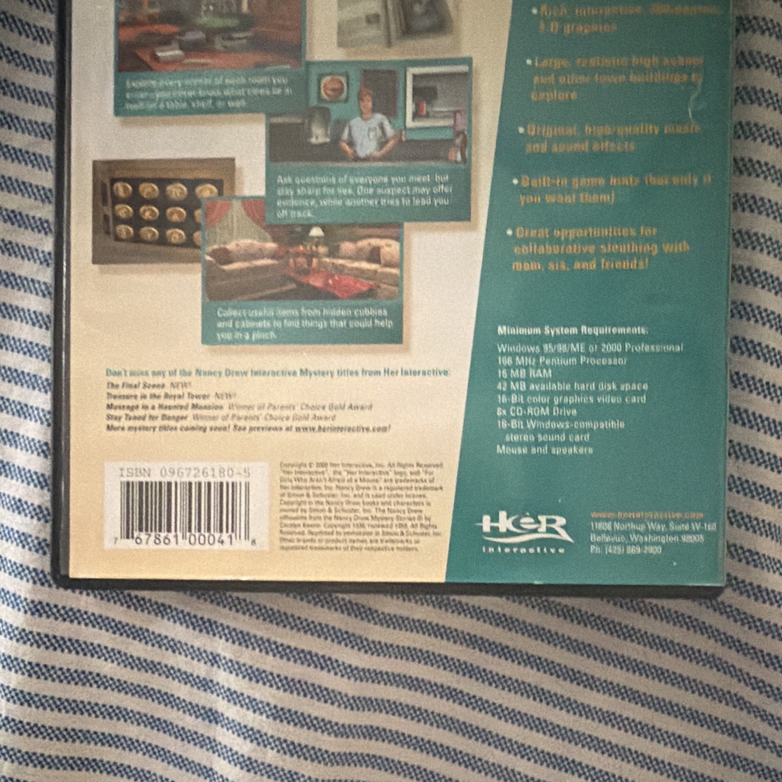 Her Interactive Nancy Drew: Secrets Can Kill PC Mystery Manual Included