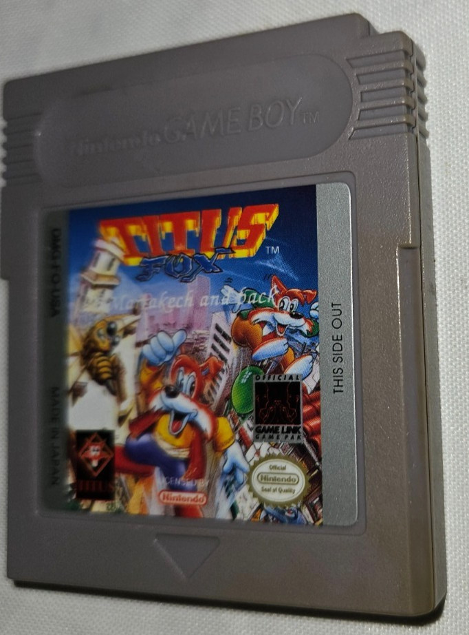 Titus The Fox Cartridge Only Authentic Nintendo Game Boy DMG-FO-USA 1993 Gameboy