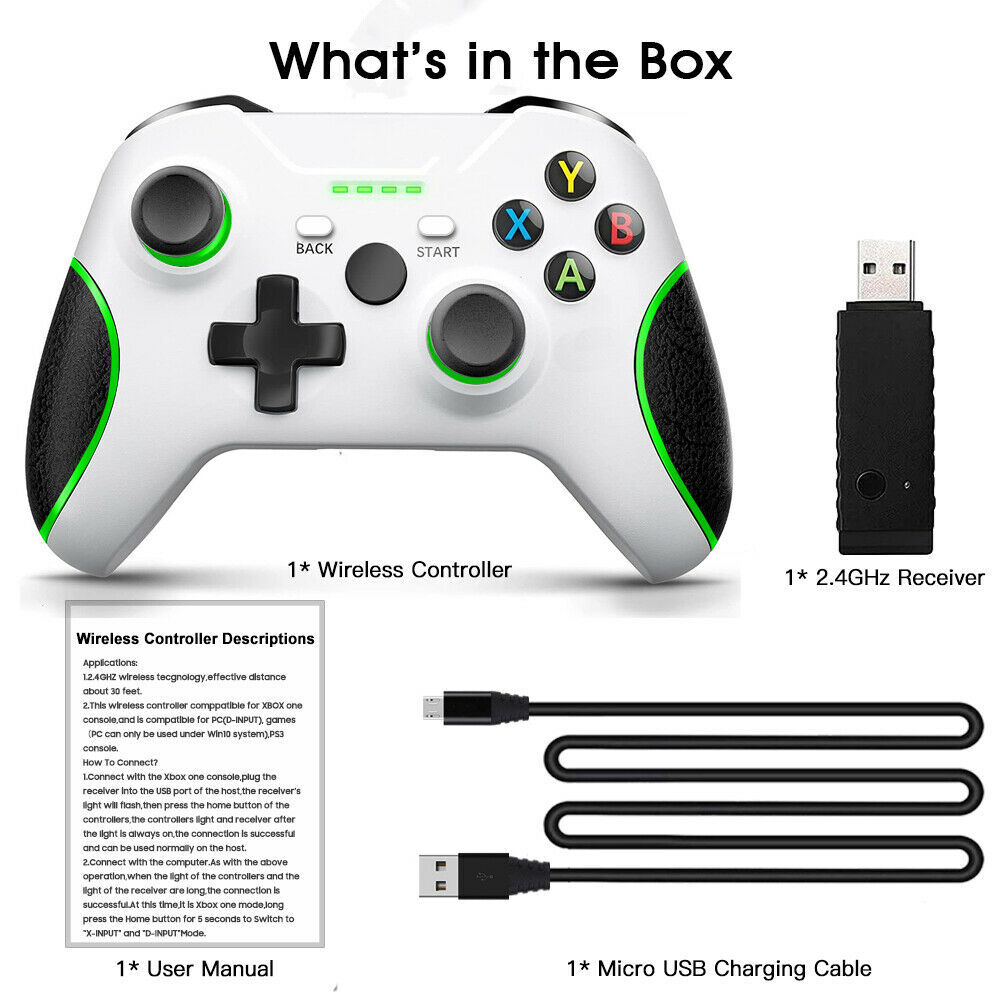 2.4GHz Wireless Controller For Microsoft Xbox One / S / X / E / Win 7 8 10 / PC