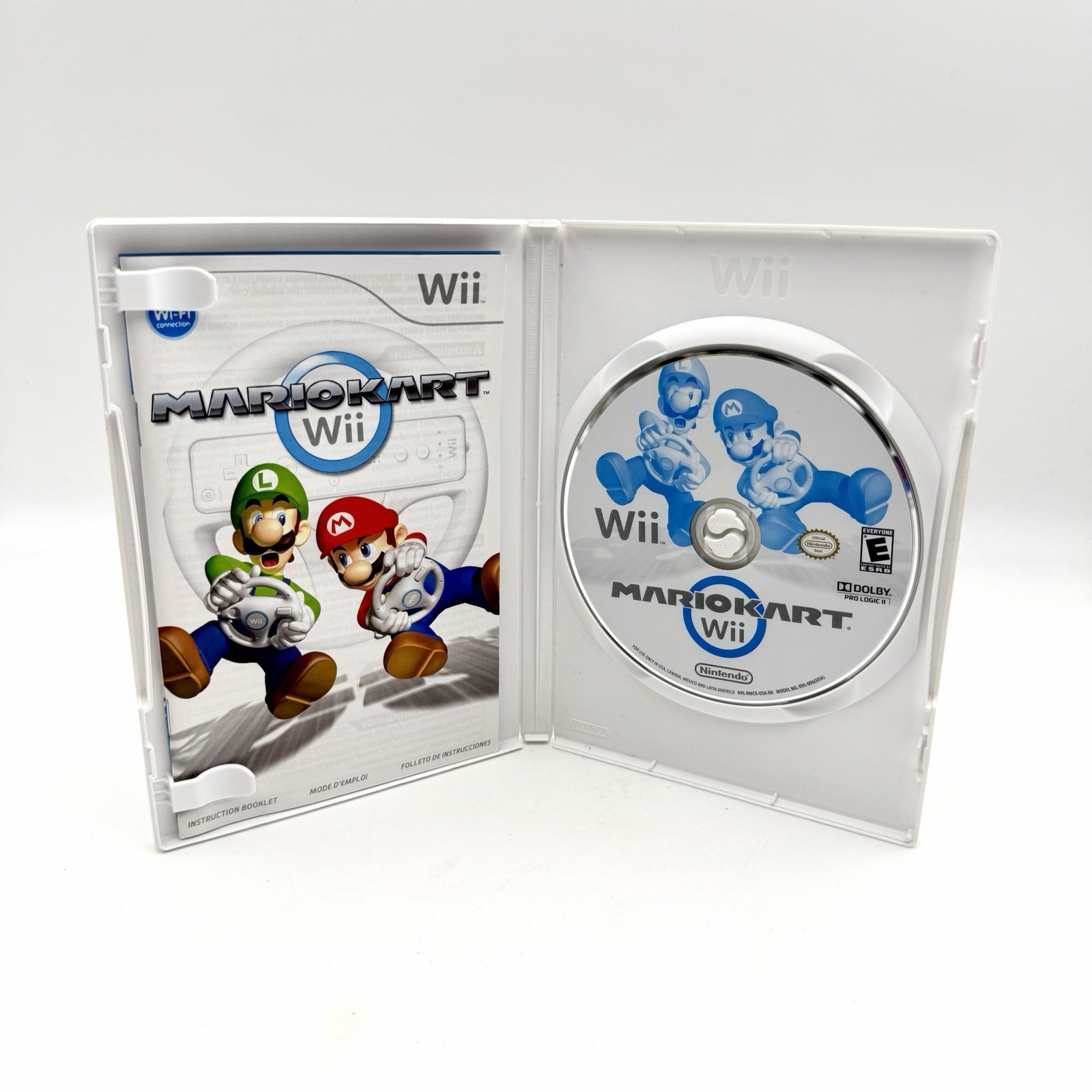 Mario Kart Wii (Nintendo Wii, 2008) Complete in Box with Manual & Inserts TESTED