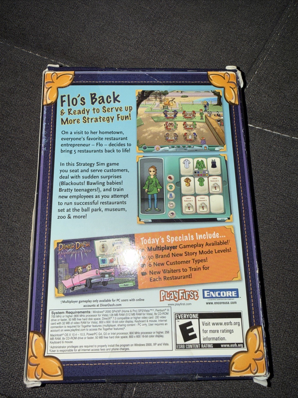 Diner Dash: Hometown Hero (Windows/Mac, 2008) CD ROM