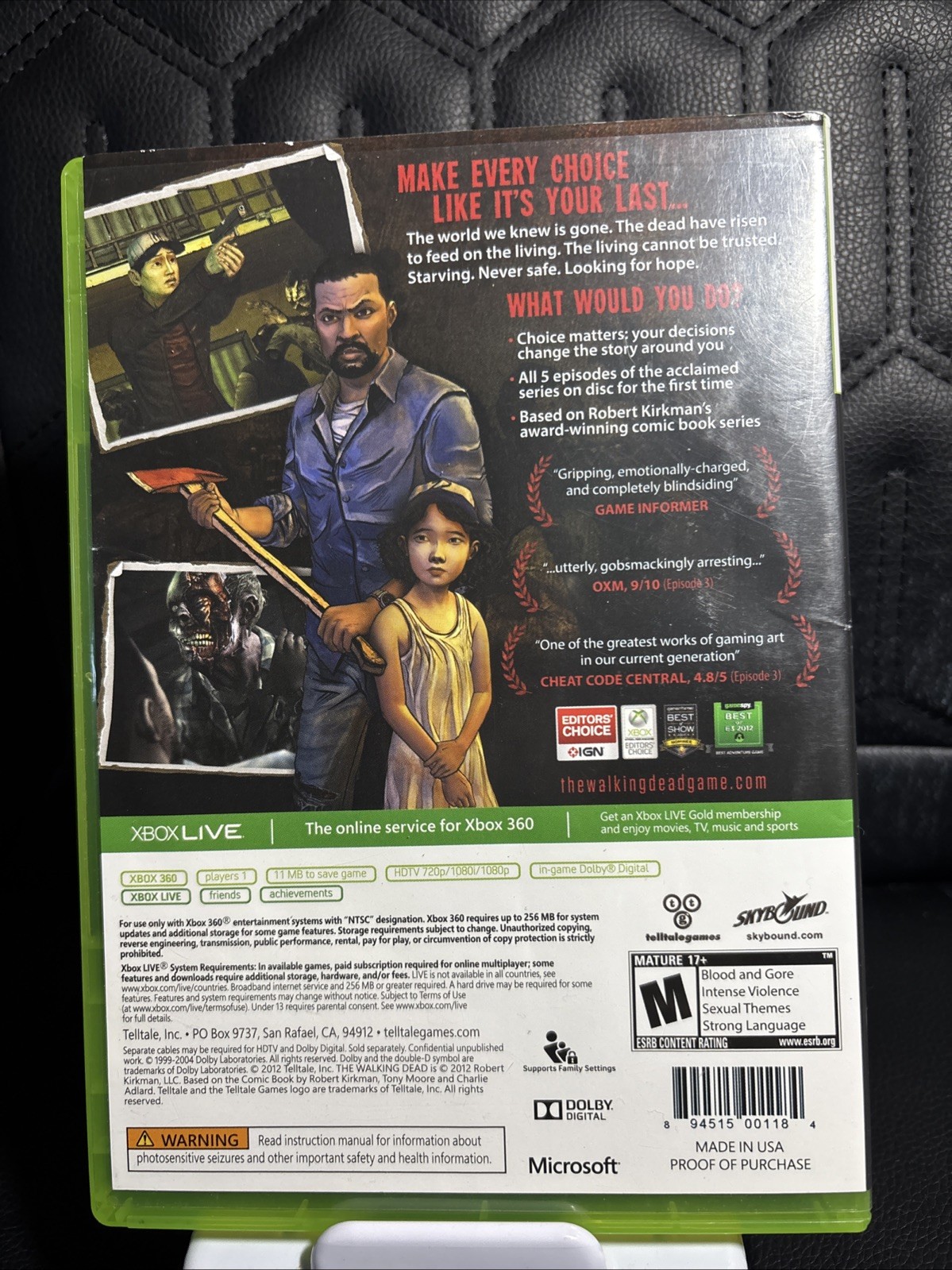 The Walking Dead: A Telltale Games Series (Microsoft Xbox 360, 2012)