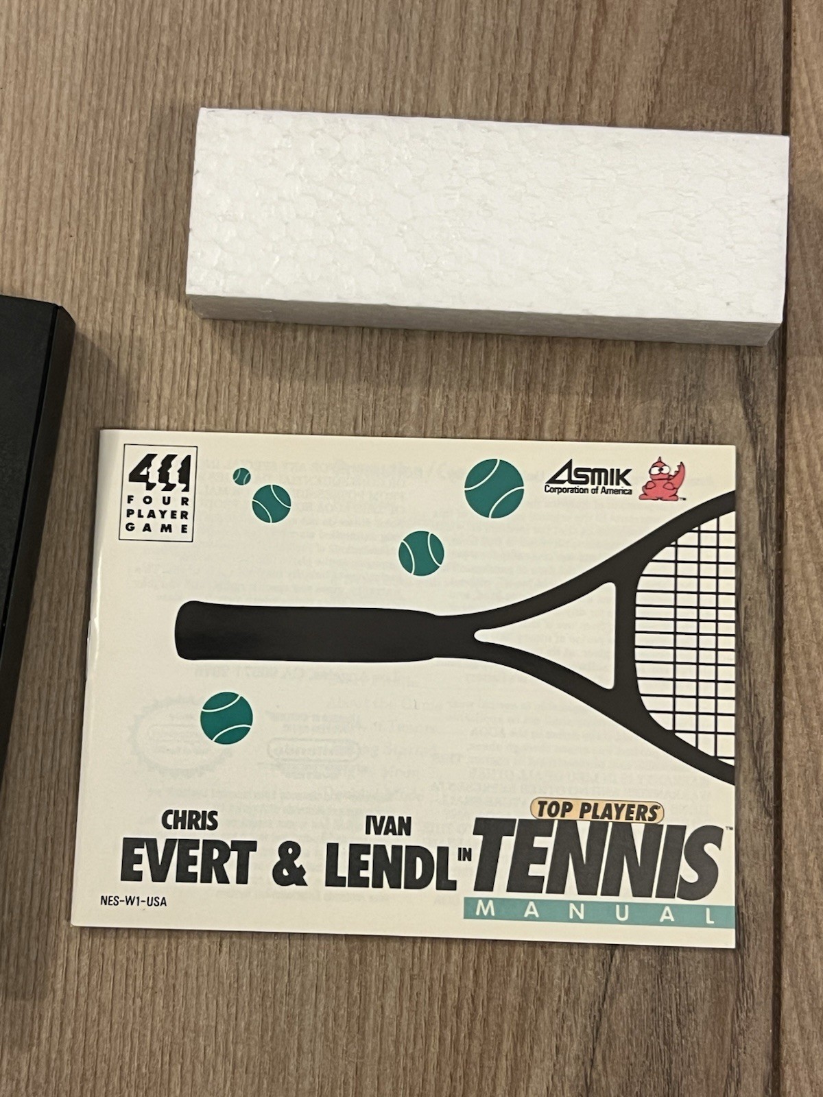 Chris Evert & Ivan Lendl in Top Players Tennis (Nintendo NES, 1989) CIB Tested