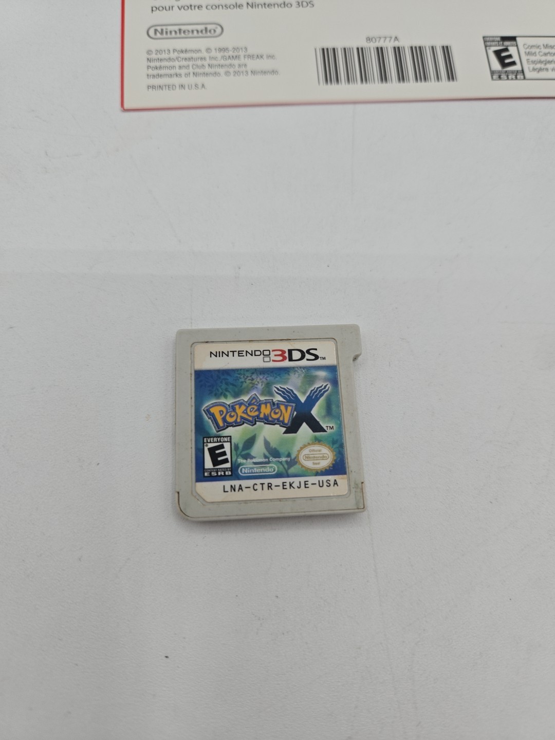 Pokemon x Version Complete In Box Nintendo 3DS 2013 Manual Inserts