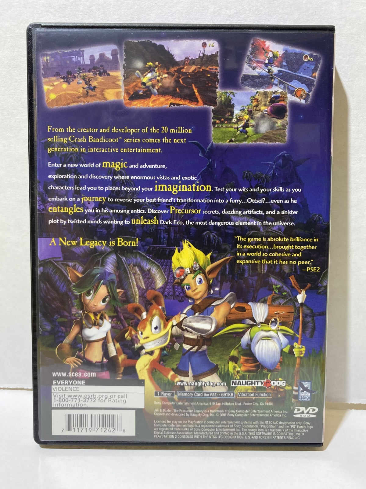 Jak and Daxter The Precursor Legacy PS2 Greatest Hits Tested Free Shipping