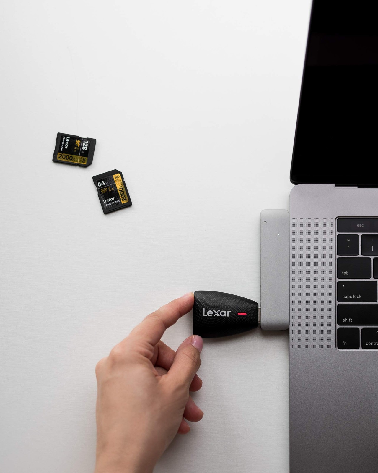 Lexar Multi-Card 2-in-1 USB 3.1 Reader, Works with SD and microSD Cards (LRW4…