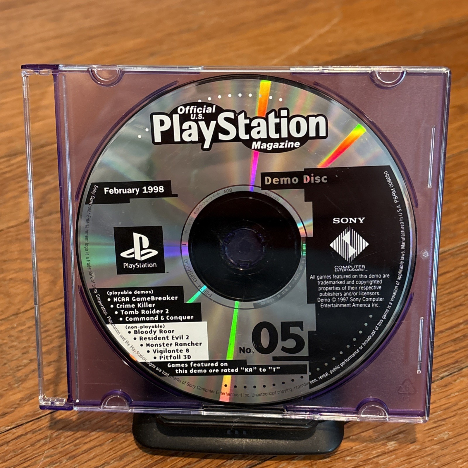 Official U.S. PlayStation Magazine Demo Disc #05 February 1998 CLEAN TESTED WORK