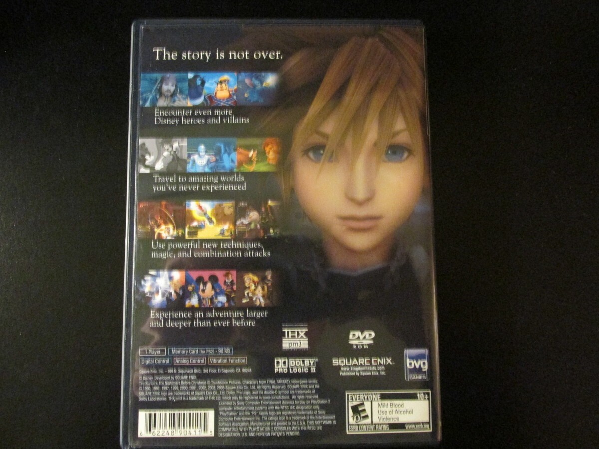 Kingdom Hearts II (SONY PlayStation 2; PS2) COMPLETE NEW PRISTINE CONDITION MINT