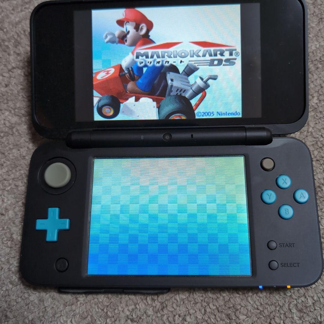 New Nintendo 2DS LL Black x Turquoise missing SD card