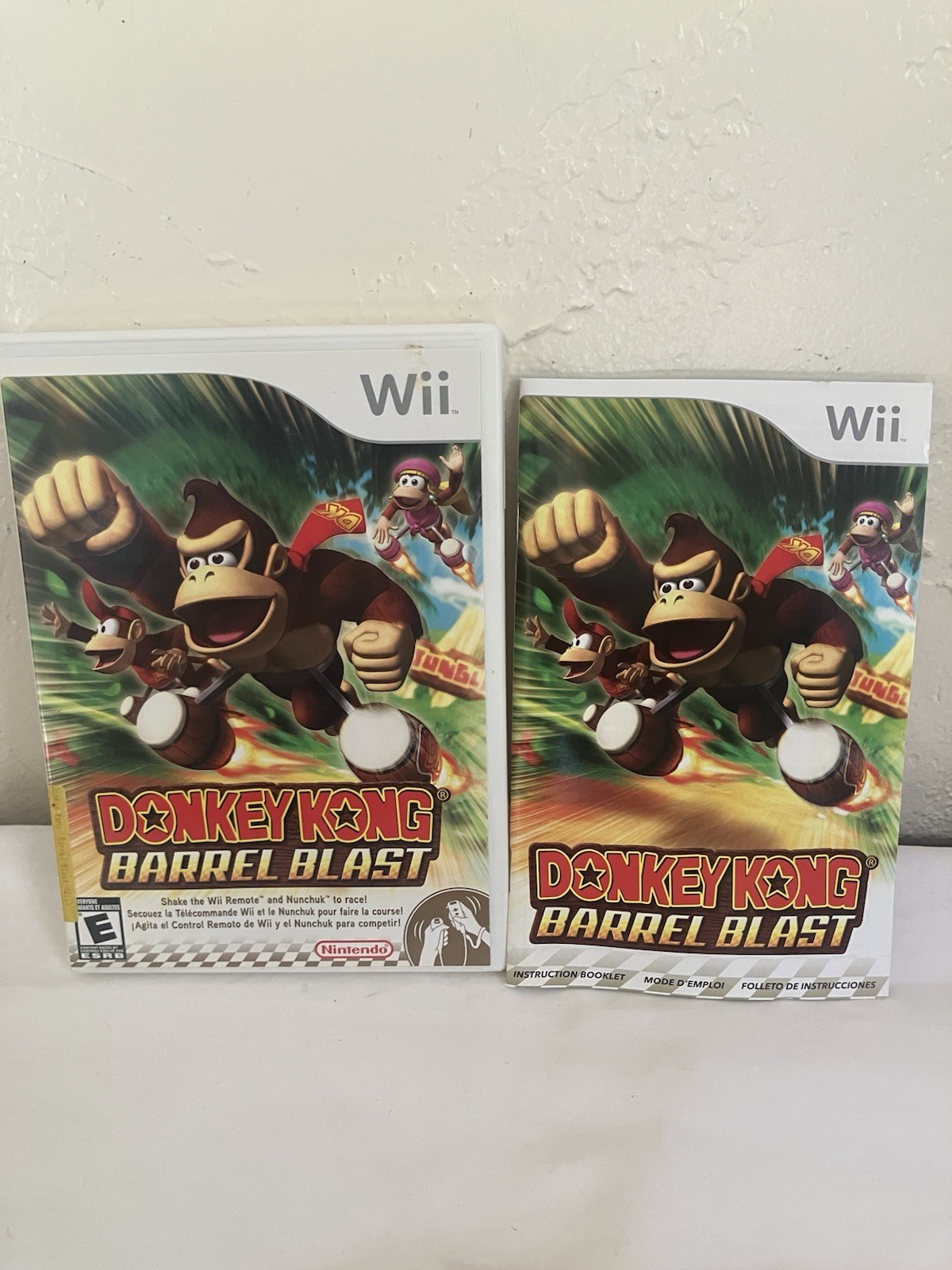 Donkey Kong Country Returns & DK Barrel Blast Nintendo Wii Tested Fast Free Ship