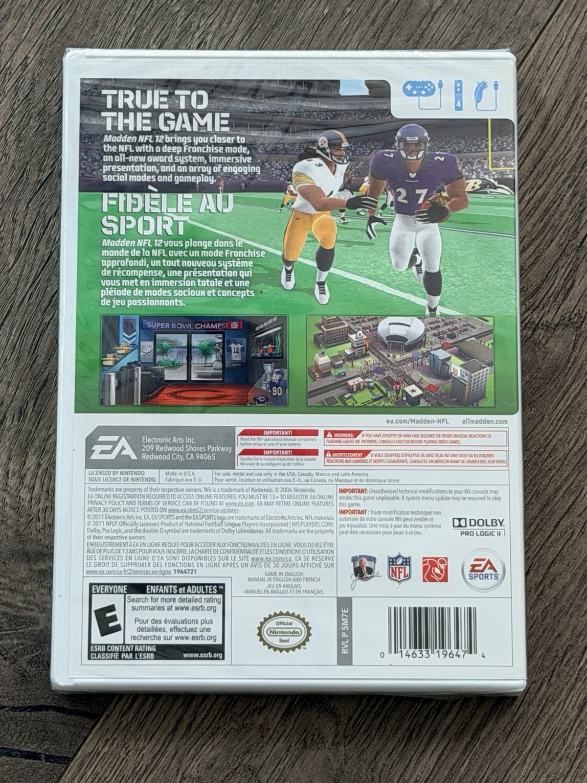 Madden NFL 12 Nintendo Wii 2011 Video Game New/Sealed