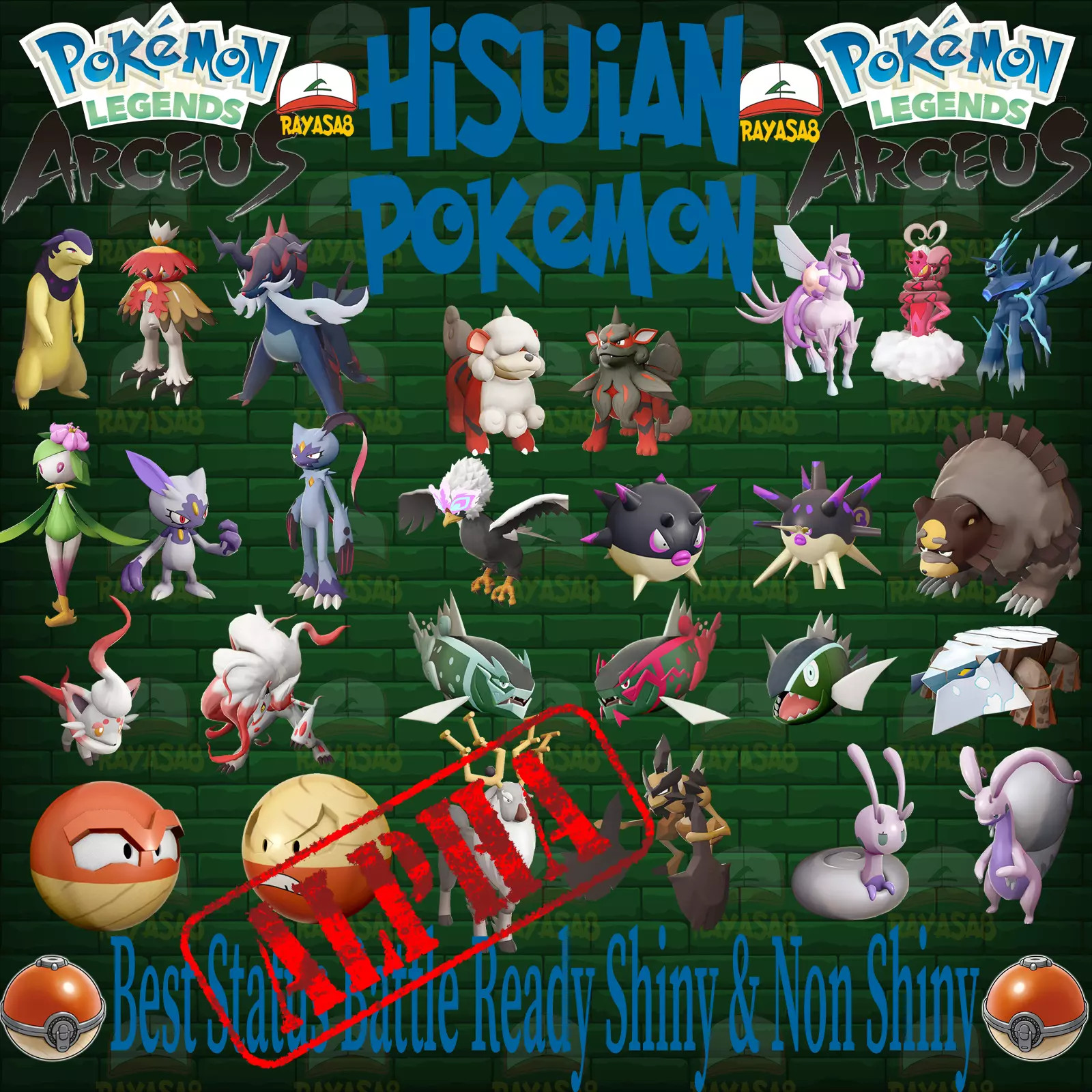 Shiny Hisuian Pokemon Alpha Forms Legends Arceus Pokémon Home