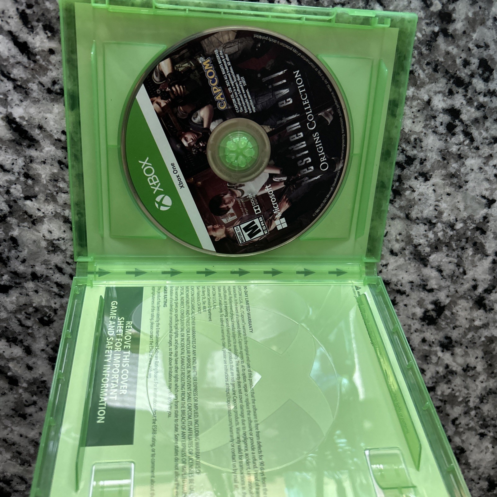 Resident Evil Origins Collection (Microsoft Xbox One, 2016) – Tested -Clean Disc
