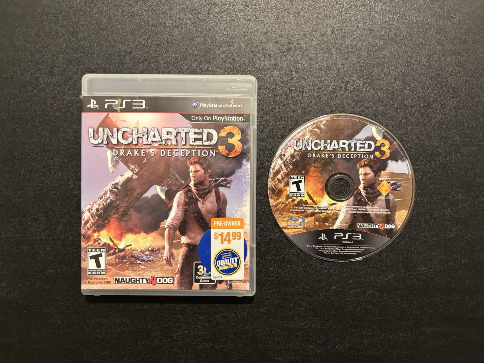 Uncharted 1, 2 & 3 Trilogy 3 Games (Sony PlayStation 3 PS3) CIB Complete Tested!