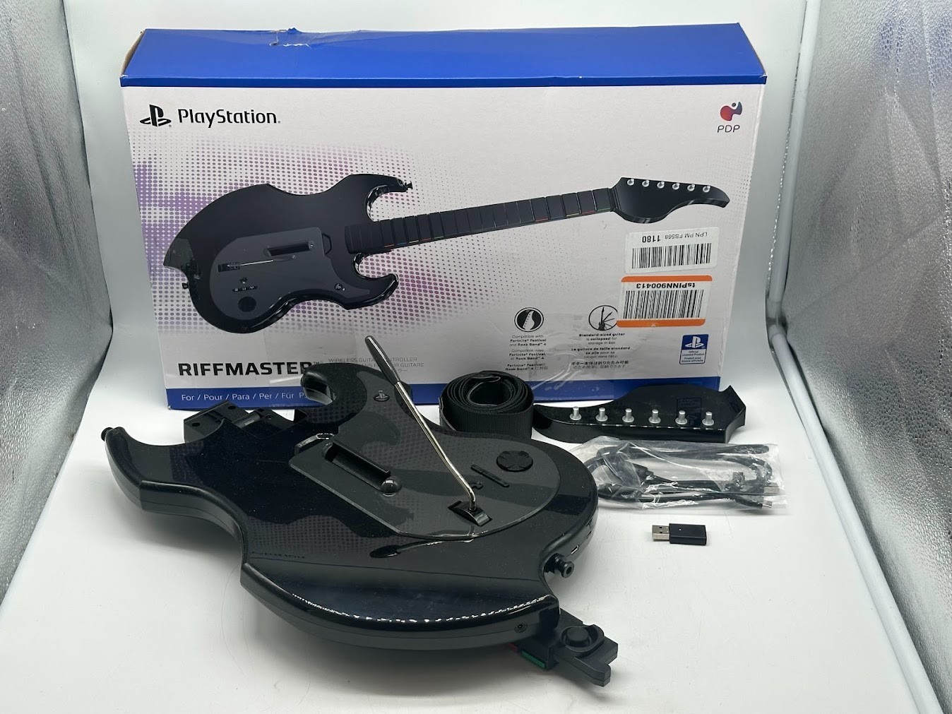 PDP RIFFMASTER Wireless Guitar Controller for PS5 PS4 Black #PF2599