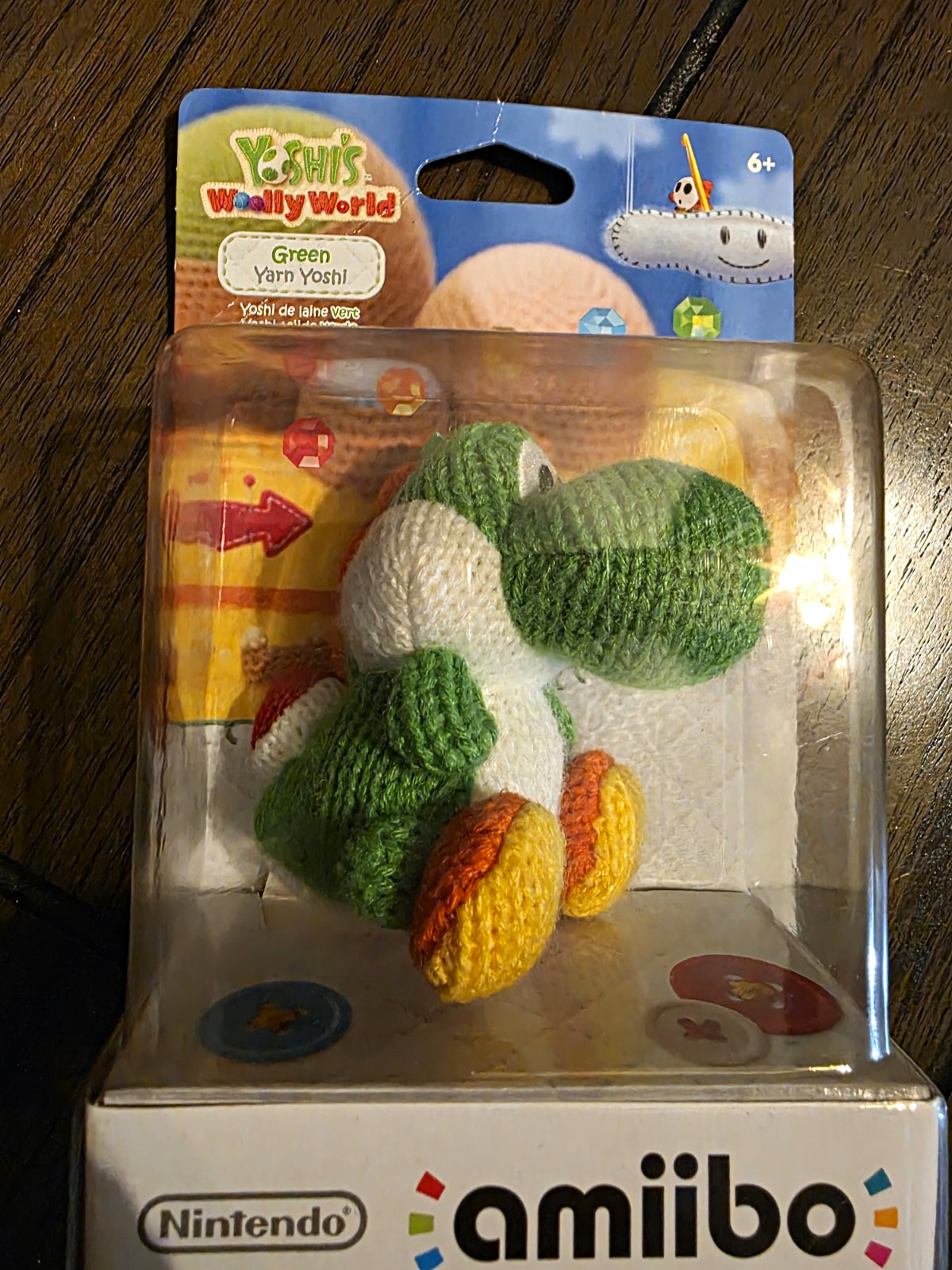 Nintendo amiibo Green Yarn Yoshi Collectible Figure Yoshi’s Woolly World 2015