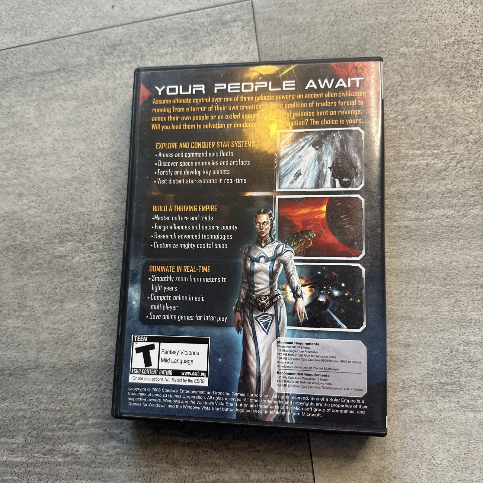 Sins of a Solar Empire (PC, 2008) Game for Windows