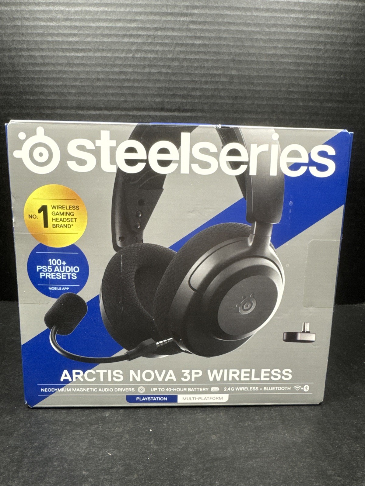 SteelSeries Arctis Nova 3P Wireless Gaming Headset Multi-Platform, Black, New!